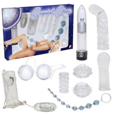 KIT DEL PIACERE 8 PEZZI "CRYSTAL CLEAR"