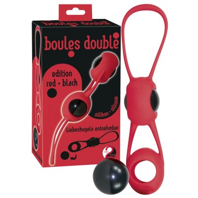 PALLINE DELL'AMORE IN SILICONE \"BOULES DOUBLE\" ROSSO