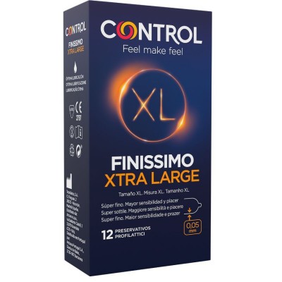 PROFILATTICI CONTROL "FINISSIMO XL" EXTRA SOTTILI - 12 PEZZI